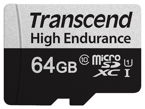 การ์ดหน่วยความจำ Transcend microSDXC 350V