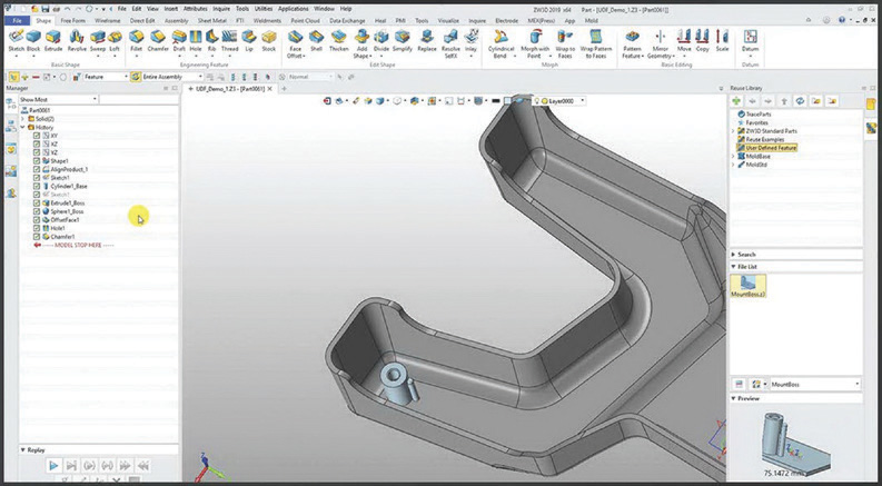 ซอฟต์แวร์ ZW3D สำหรับ CAD/CAM