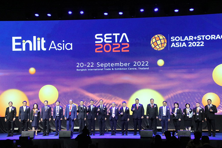 พิธีเปิดงาน SETA 2022, SOLAR+STORAGE ASIA 2022 และ Enlit Asia 2022